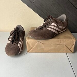 Adidas Women's Suede Sneakers Brown Stripe Casual Low Top Size 9.5 Streetwear